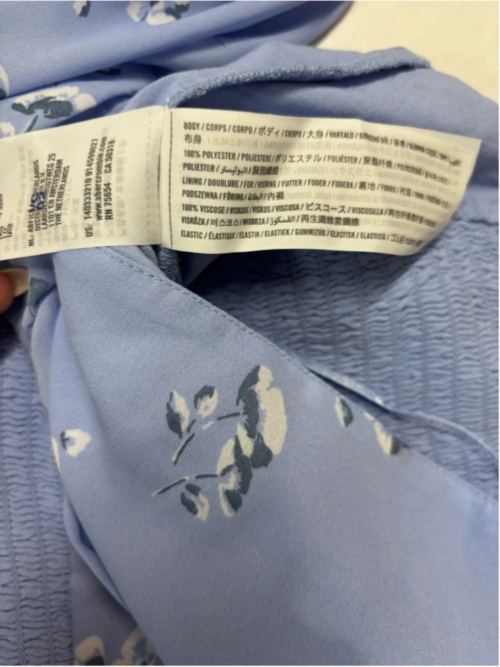 Women's Abercrombie & Fitch Pleated Square Neck Floral Blouse - XS